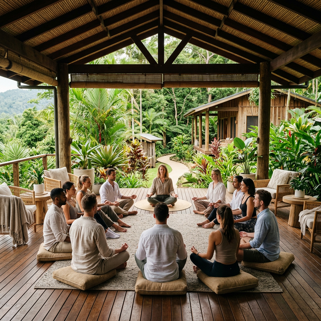 Corporate wellness retreat